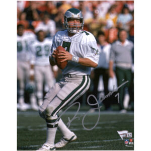 Ron Jaworski Philadelphia Eagles Autographed 8'' x 10'' Vertical White Passing Photograph