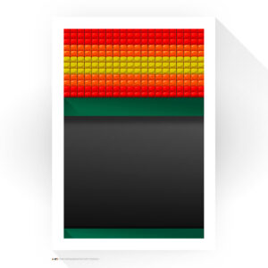 Houston Astros 24" x 32" Astrodome Upper Deck Minimalist Art Giclee Print