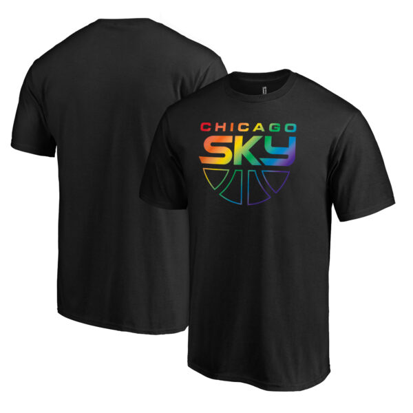 Unisex Black Chicago Sky Team Pride Wordmark T-Shirt