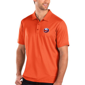 Men's Antigua Orange New York Islanders Balance Polo