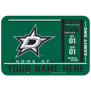 WinCraft Dallas Stars 20'' x 30'' Personalized Floor Mat