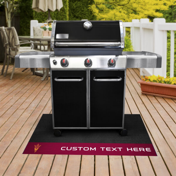 Arizona State Sun Devils 26'' x 42'' Personalized Vinyl Grill Mat - Image 5