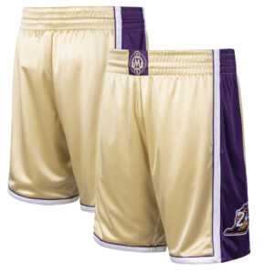 Men's Mitchell & Ness Kobe Bryant Gold Los Angeles Lakers Hall of Fame Class of 2020 Authentic Hardwood Classics Shorts