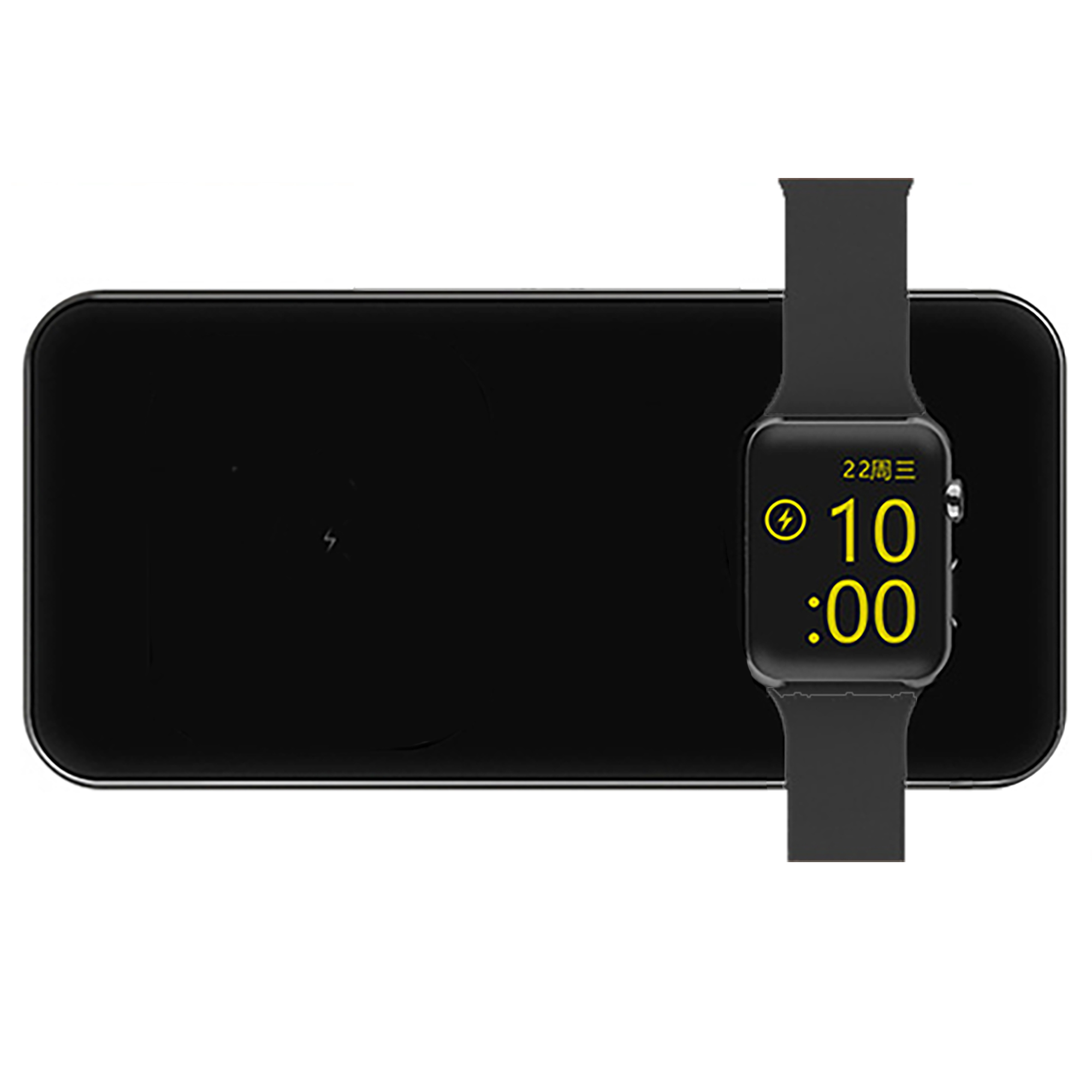 Black Cal Bears 3-in-1 Glass Wireless Charge Pad - Image 7