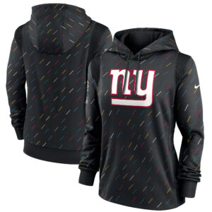 Women's Nike Anthracite New York Giants NFL Crucial Catch Therma Pullover Hoodie