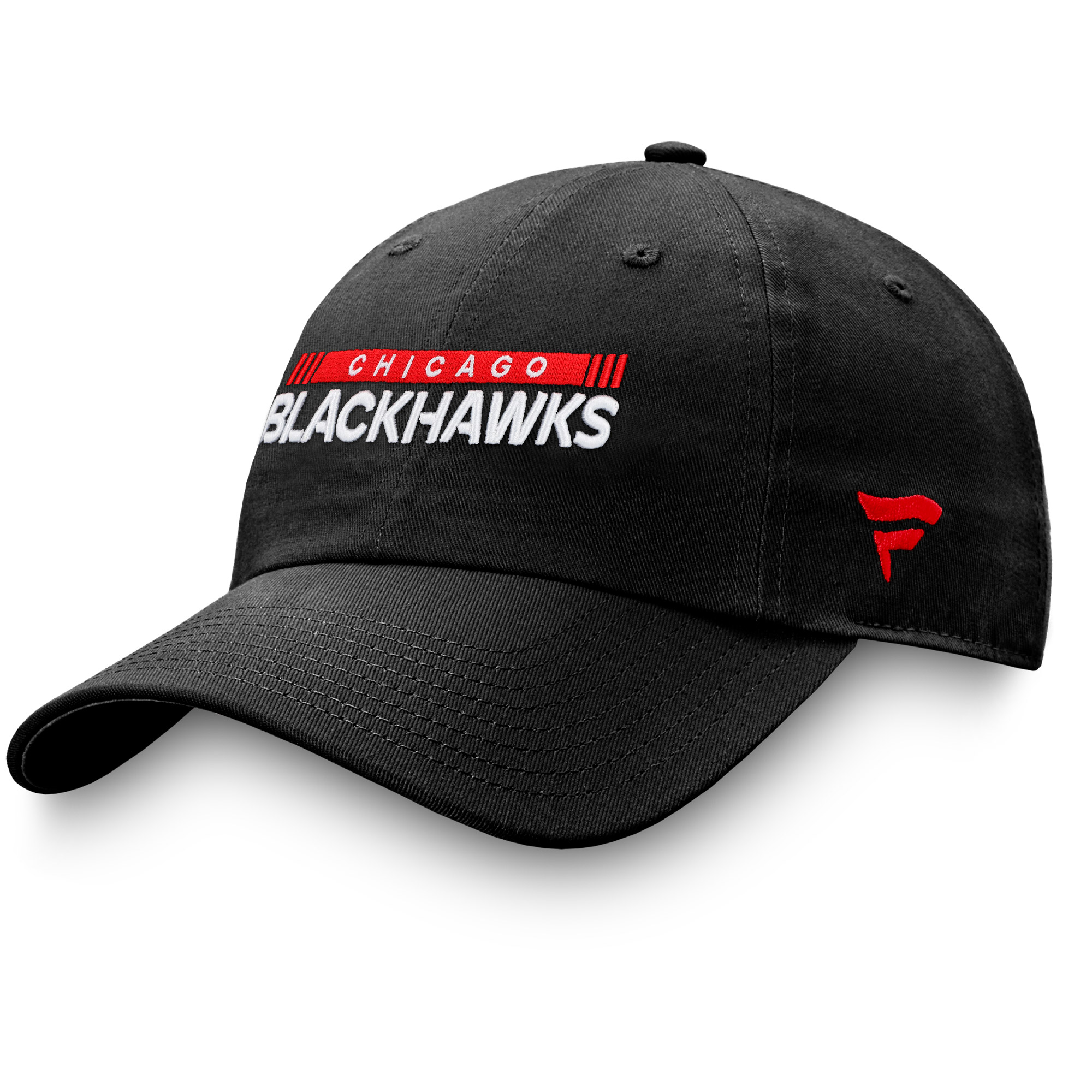 Men's Fanatics Black Chicago Blackhawks Authentic Pro Rink Adjustable Hat - Image 4