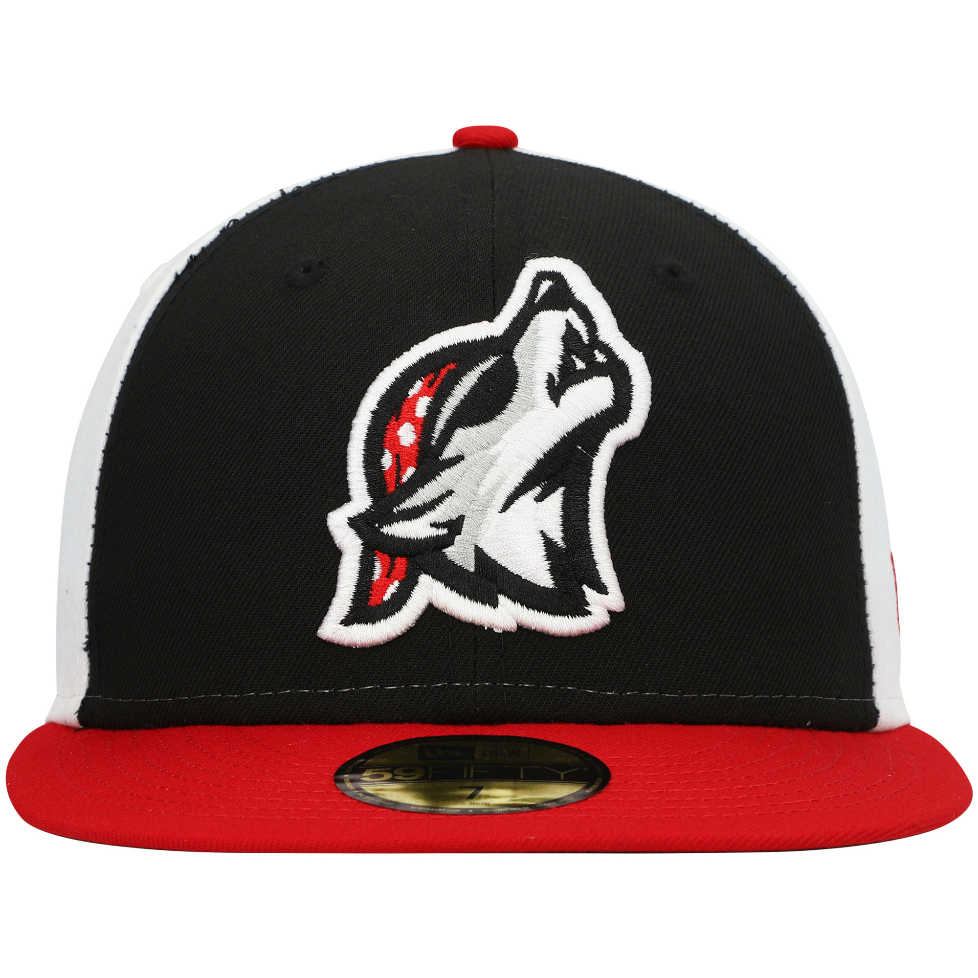 Men's New Era Black Erie SeaWolves Authentic Collection Team Alternate 59FIFTY Fitted Hat - Image 3