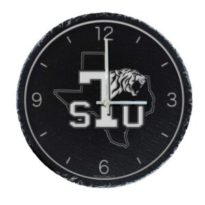 Gray Texas Southern Tigers 12'' Slate Clock
