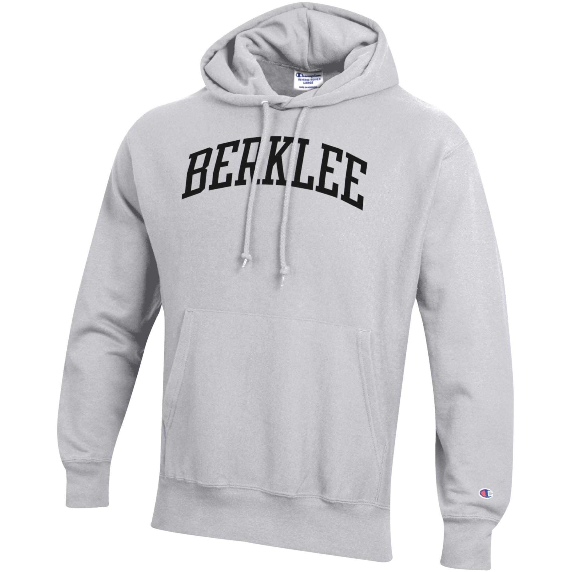 Men's Champion Heathered Gray Berklee College of Music Reverse Weave Fleece Pullover Hoodie - Image 6