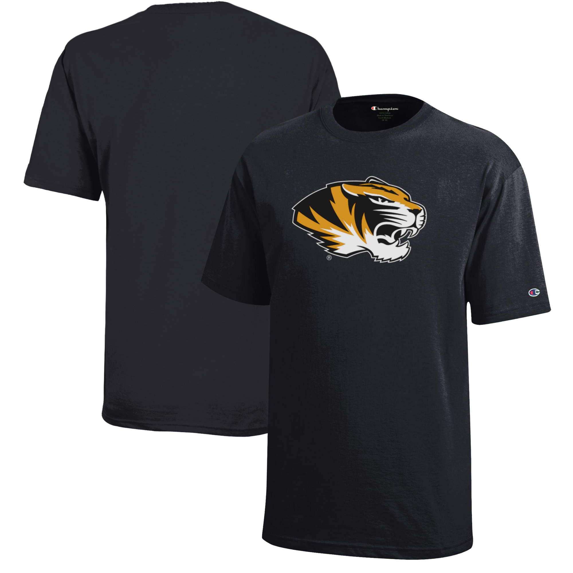 Youth Champion Black Missouri Tigers Jersey T-Shirt - Image 5