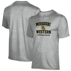 Men's Gray Missouri Western State Griffons Cheerleading Name Drop T-Shirt