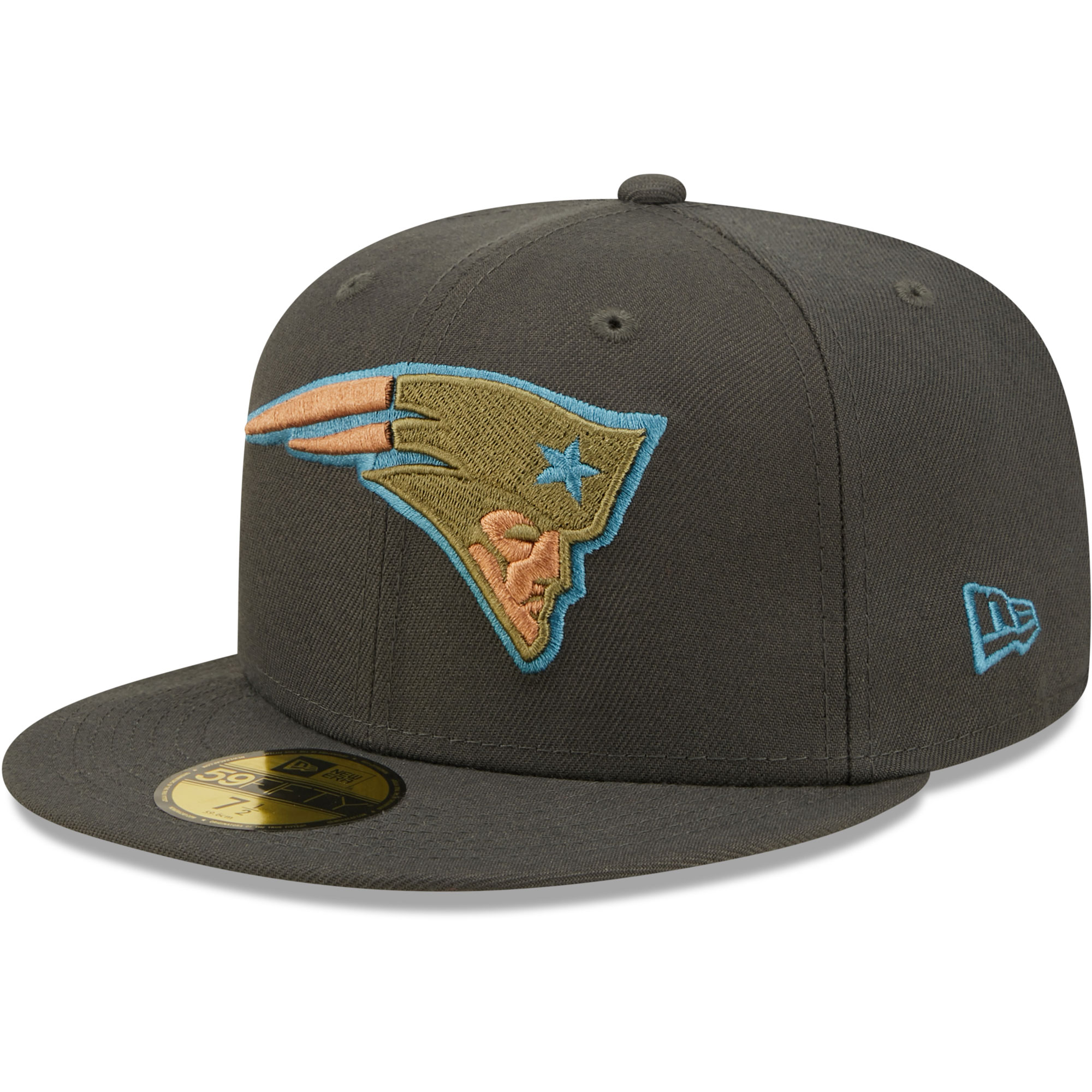 Men's New Era Graphite New England Patriots Multi Color Pack 59FIFTY Fitted Hat - Image 7