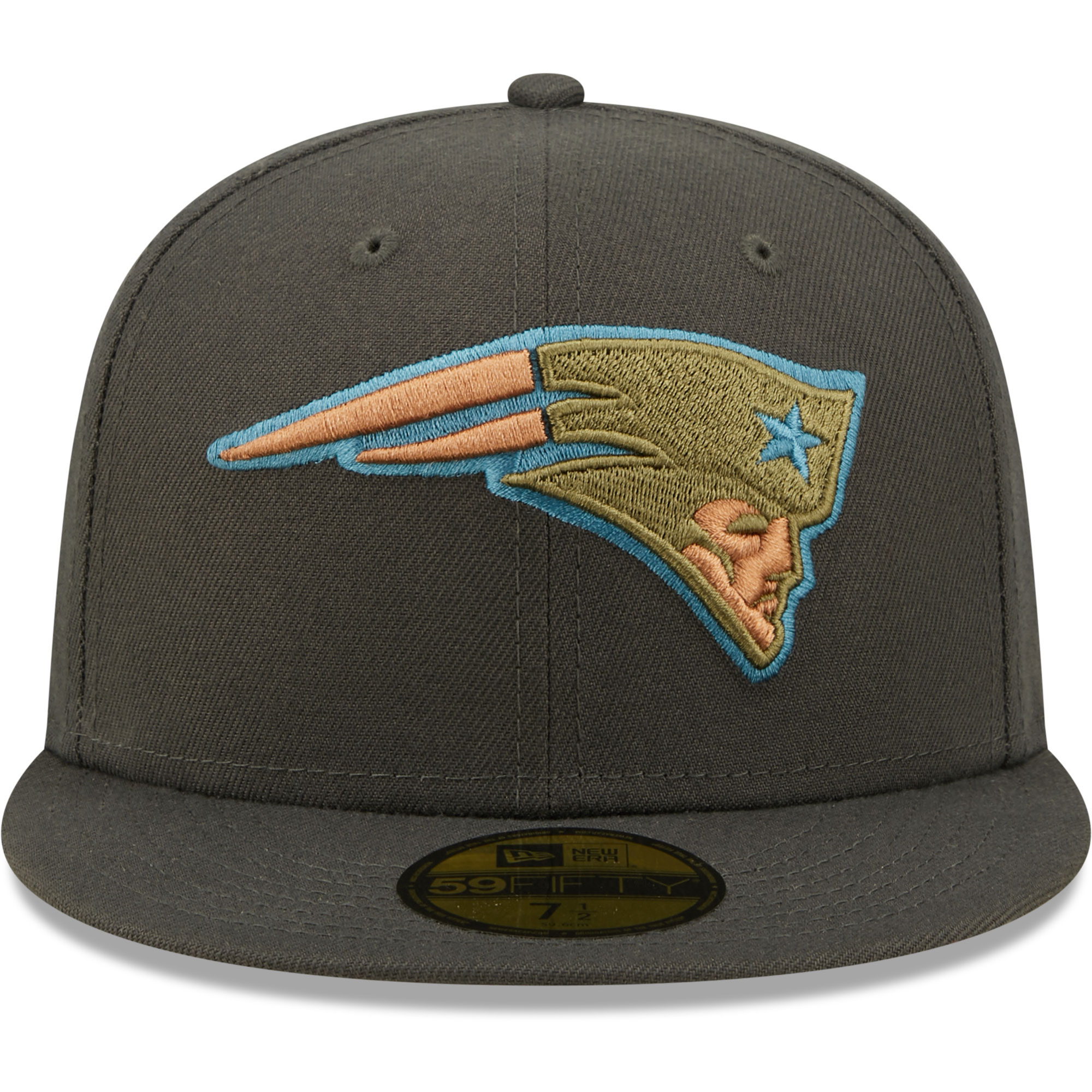 Men's New Era Graphite New England Patriots Multi Color Pack 59FIFTY Fitted Hat - Image 10