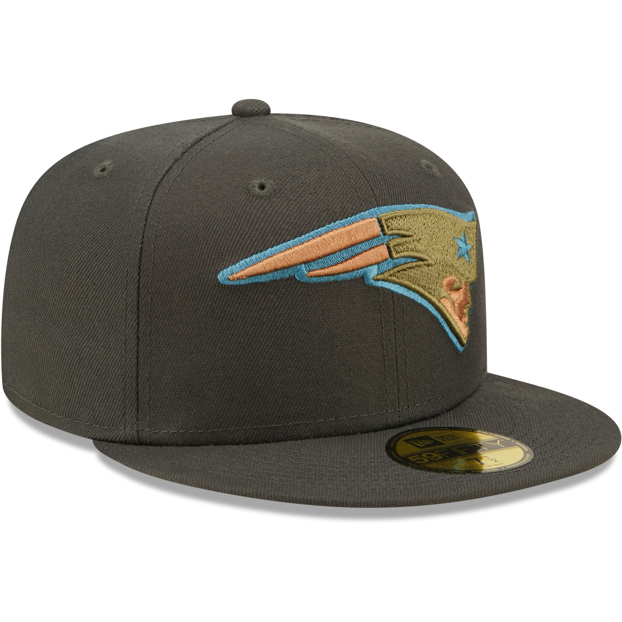Men's New Era Graphite New England Patriots Multi Color Pack 59FIFTY Fitted Hat - Image 13
