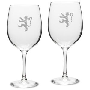 Phillips Exeter Academy Big Red 19oz. 2-Piece Traditional Robusto Red Wine Table Glass Set