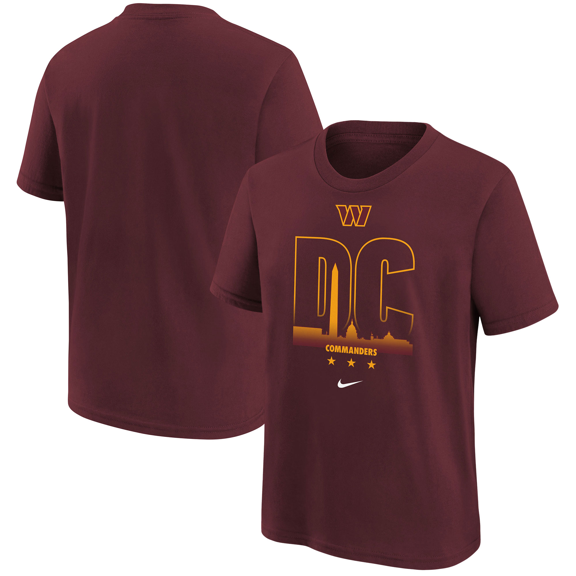 Youth Nike Burgundy Washington Commanders Team City T-Shirt - Image 6