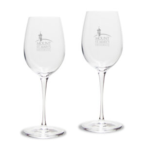 Mount St. Mary's Mountaineers 12oz. 2-Piece Luigi Bormioli Titanium White Wine Glass Set