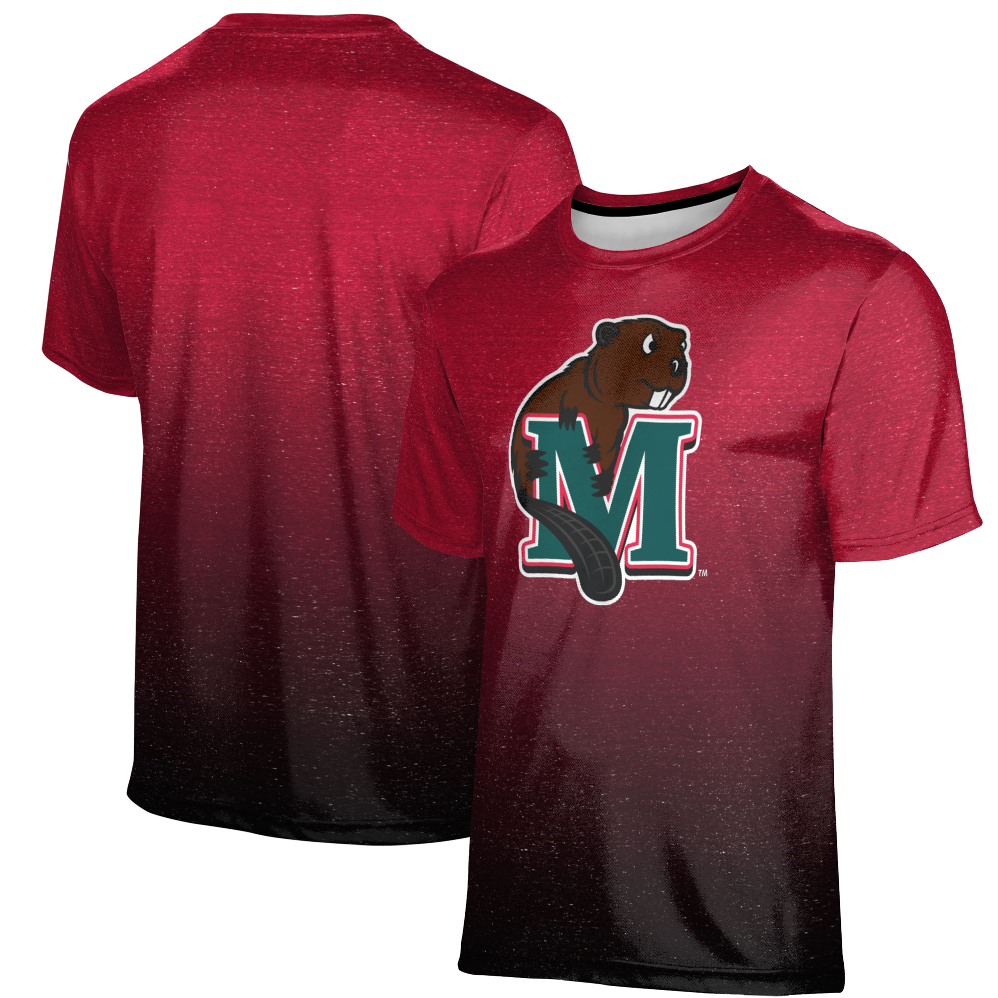 Men's ProSphere Red Minot State Beavers Ombre T-Shirt