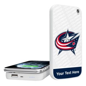Columbus Blue Jackets Personalized 5000 mAh Wireless Powerbank