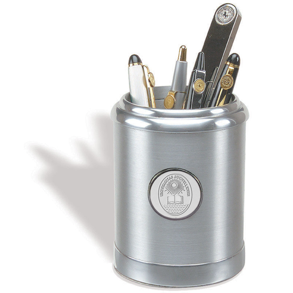 Silver Bucknell Bison Galaxy Pencil Caddy