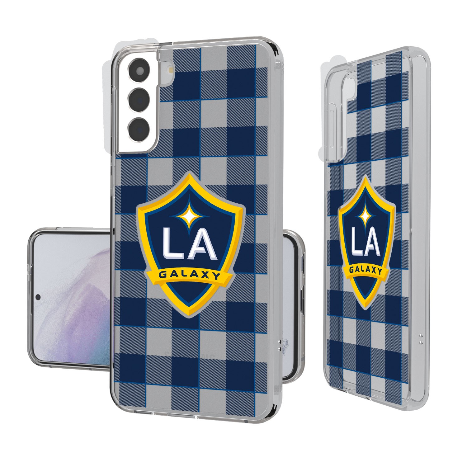 LA Galaxy Galaxy Plaid Clear Case