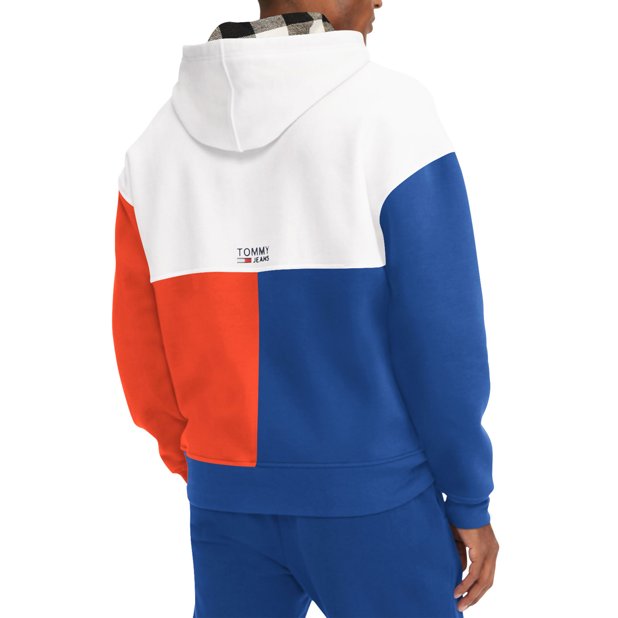 Men's Tommy Jeans White/Royal New York Knicks Andrew Split Pullover Hoodie - Image 6