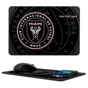 Inter Miami CF Personalized Tilt Design Wireless Charger & Mouse Pad