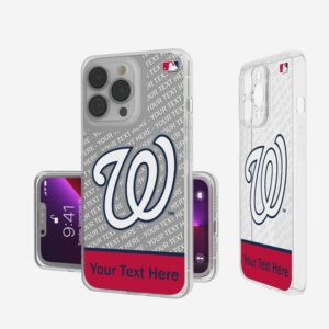 Washington Nationals Endzone Design iPhone Clear Case