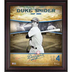 Duke Snider Los Angeles Dodgers Framed 15" x 17" Hall of Fame Career Profile