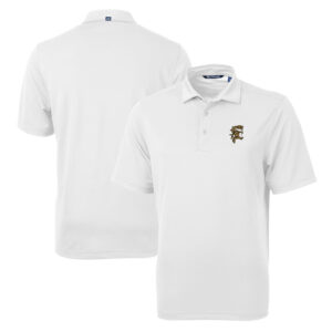 Men's Cutter & Buck White Grambling Tigers Team Big & Tall Virtue Eco Pique Recycled Polo