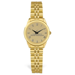 Women's Gold Harold Washington College Phoenix Medallion Rolled Link Bracelet Wristwatch