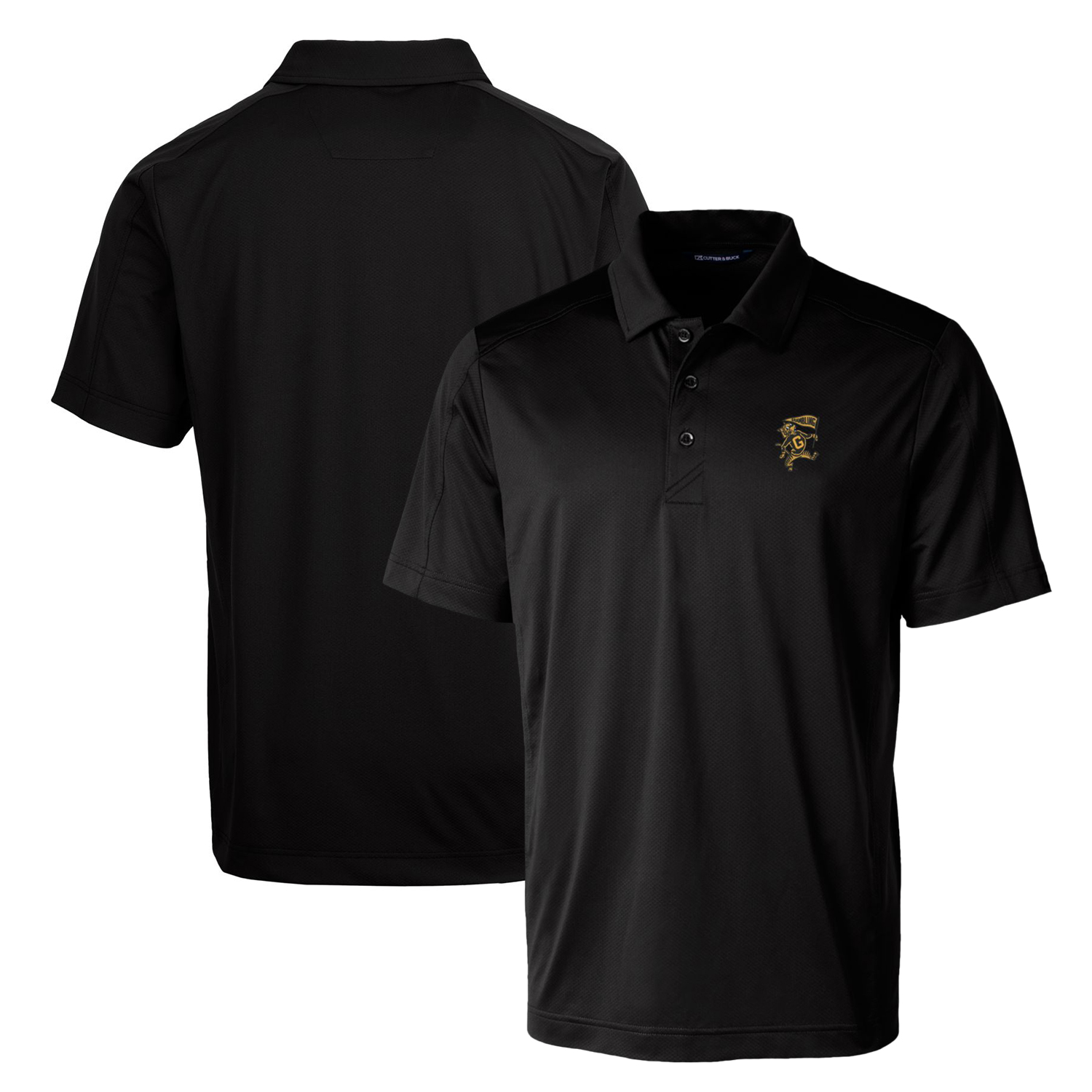 Cutter & Buck Black Grambling Tigers Primary Team Logo Prospect Textured Stretch Polo - Image 5