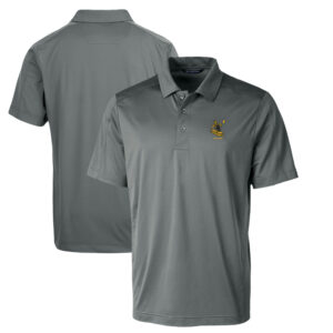 Men's Cutter & Buck Steel Pittsburgh Steelers Throwback Logo Prospect Textured Stretch Polo
