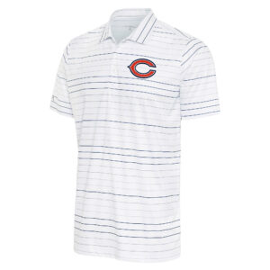 Men's Antigua White/Navy Chicago Bears Ryder Polo
