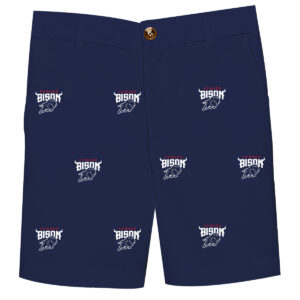 Youth Navy Howard Bison Team Logo Structured Shorts