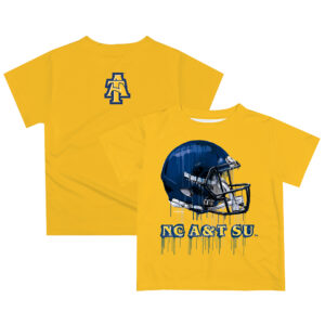 Infant Gold North Carolina A&T Aggies Dripping Helmet T-Shirt