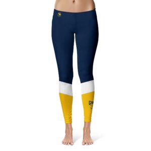 Women's Navy/Gold Canisius College Golden Griffins Ankle Color Block Yoga Leggings