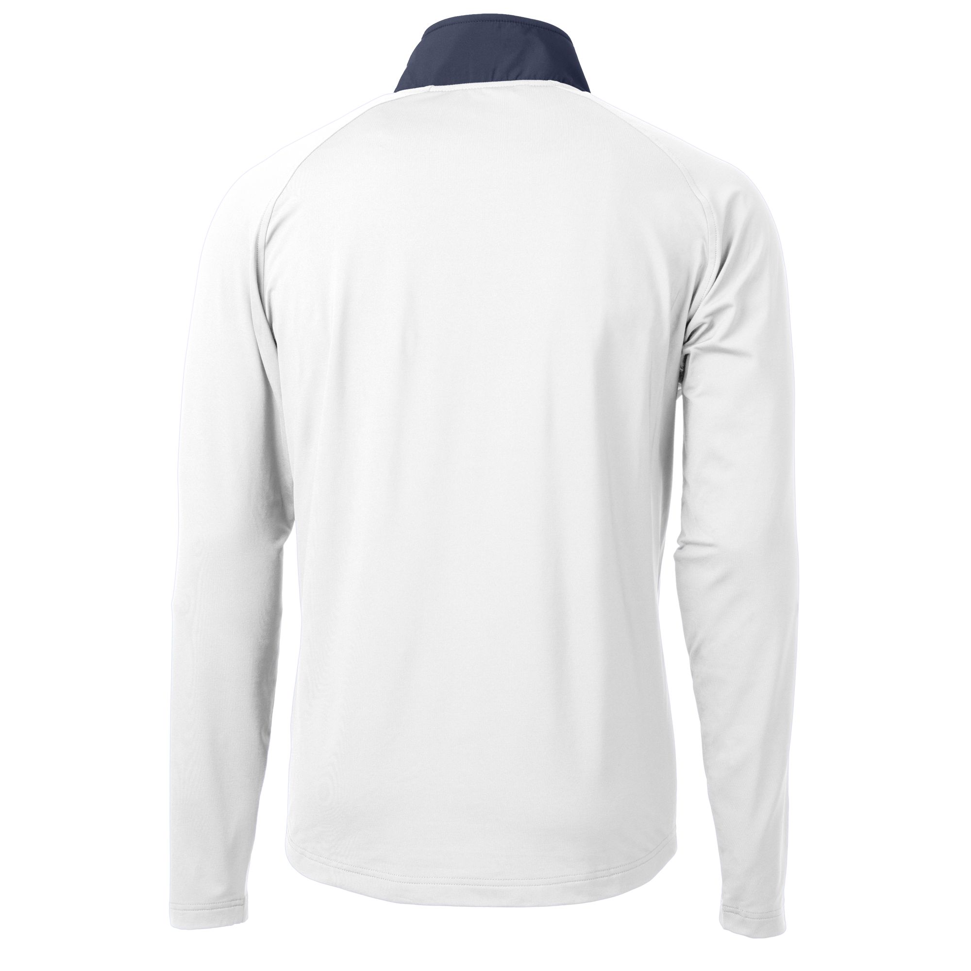 Men's Cutter & Buck White Chicago Bears Helmet Adapt Eco Knit Hybrid Recycled Quarter-Zip Pullover Top - Image 7