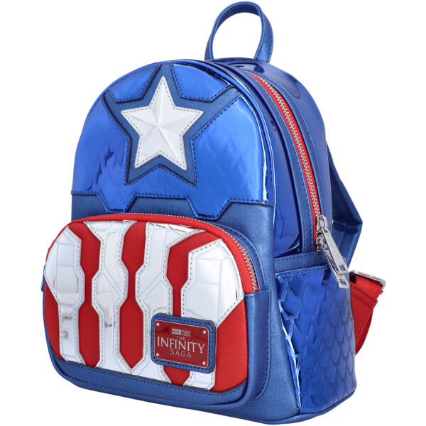 Loungefly Marvel Captain America Shine Cosplay Mini Backpack