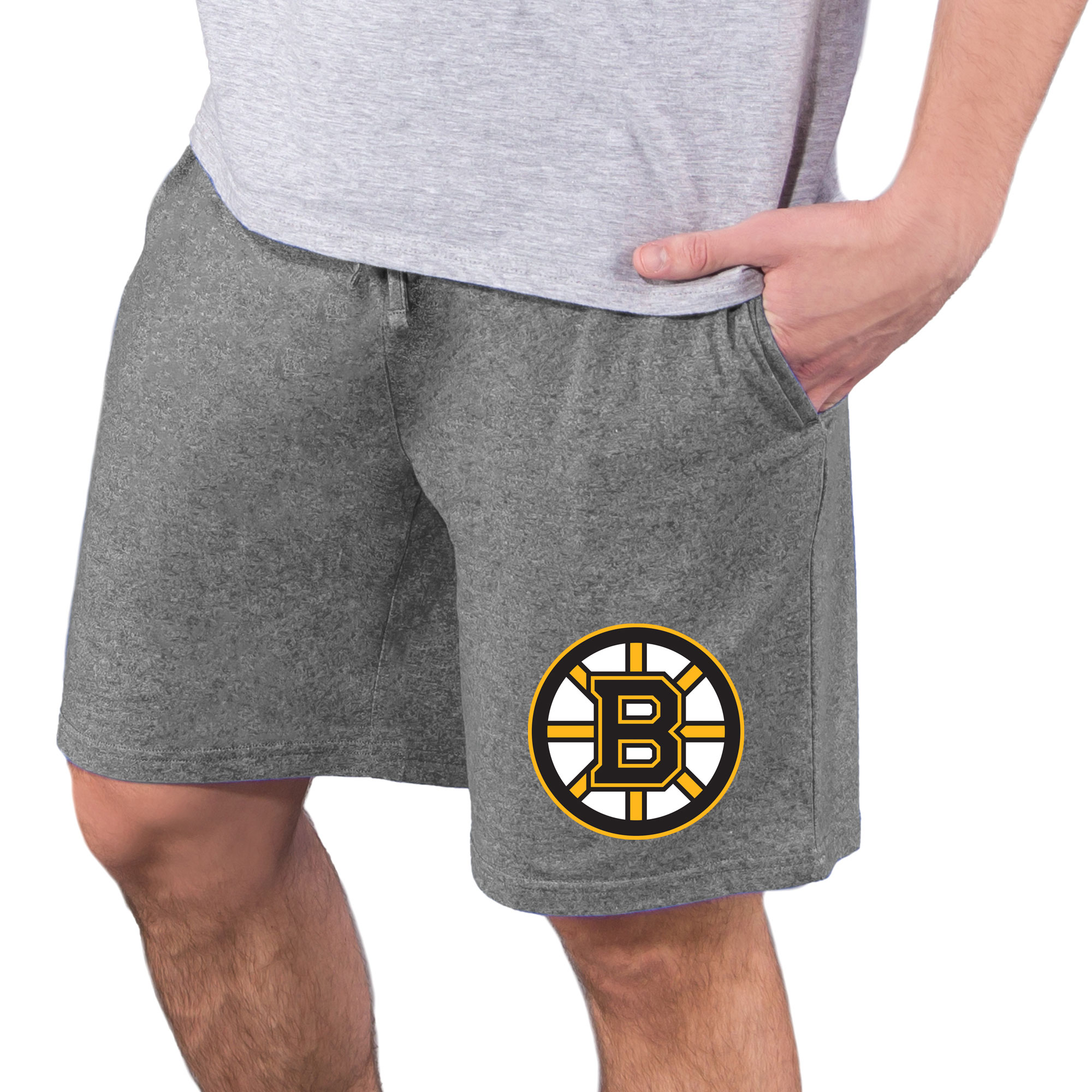 Men's Concepts Sport Charcoal Boston Bruins Quest Knit Jam Shorts