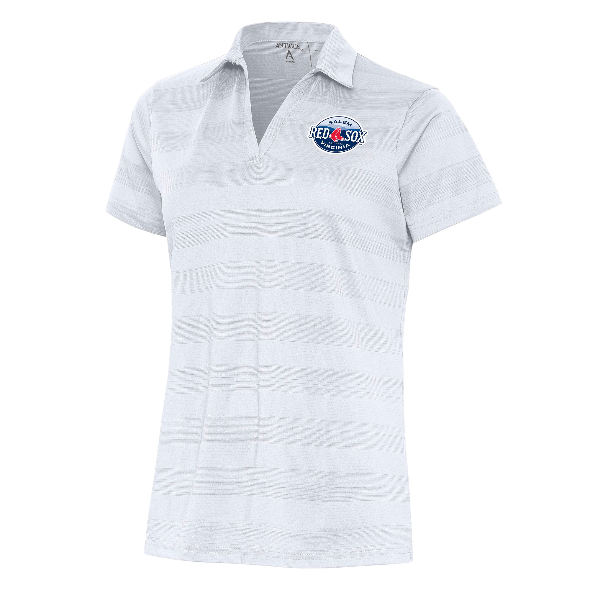 Women's Antigua White Salem Red Sox Compass Polo