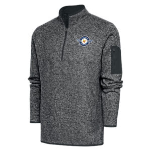 Men's Antigua  Heather Gray Las Vegas Aviators Big & Tall Fortune Quarter-Zip Pullover Jacket