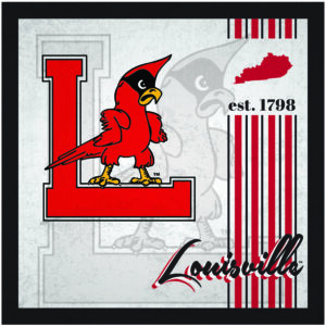 Louisville Cardinals 10" x 10" Greatest Hits Team Sign