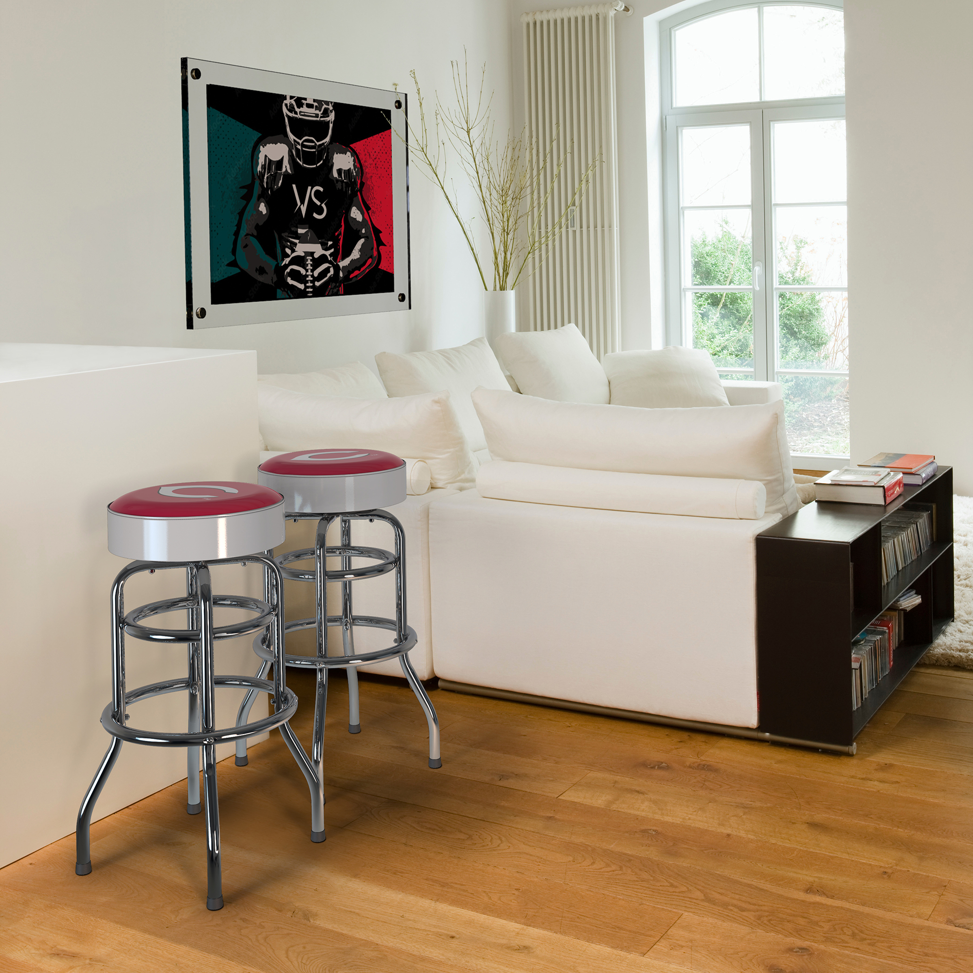 Imperial Cincinnati Reds Team Chrome Bar Stool - Image 12