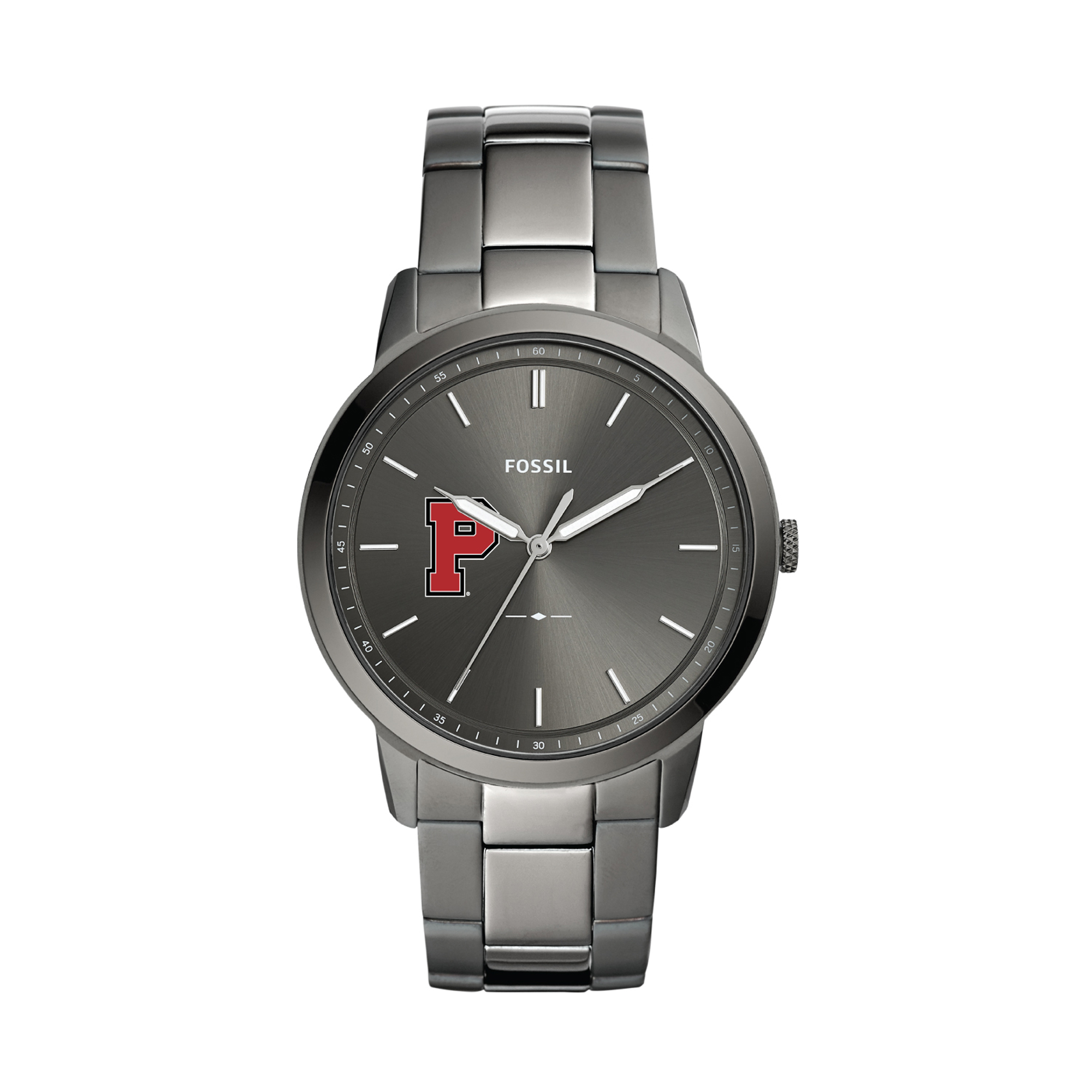 Men's Fossil Gray Pacific Boxers Minimalist Three-Hand Smoke Watch
