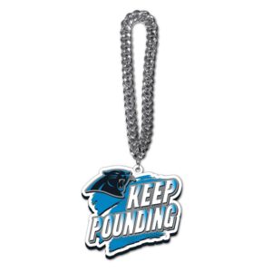 MOJO Carolina Panthers Slogan Fan Chain Necklace