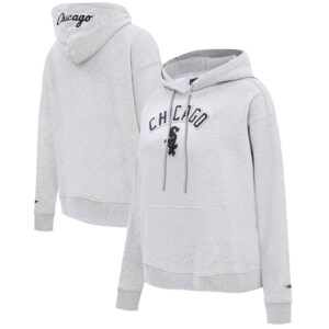 Women's Pro Standard  Heather Gray Chicago White Sox Classic Fleece Pullover Hoodie