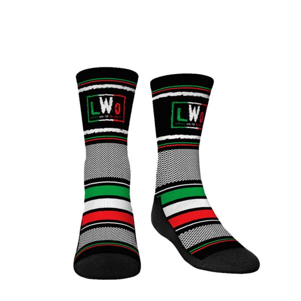 Youth Rock Em Socks LWO Throwback Stripes Crew Socks