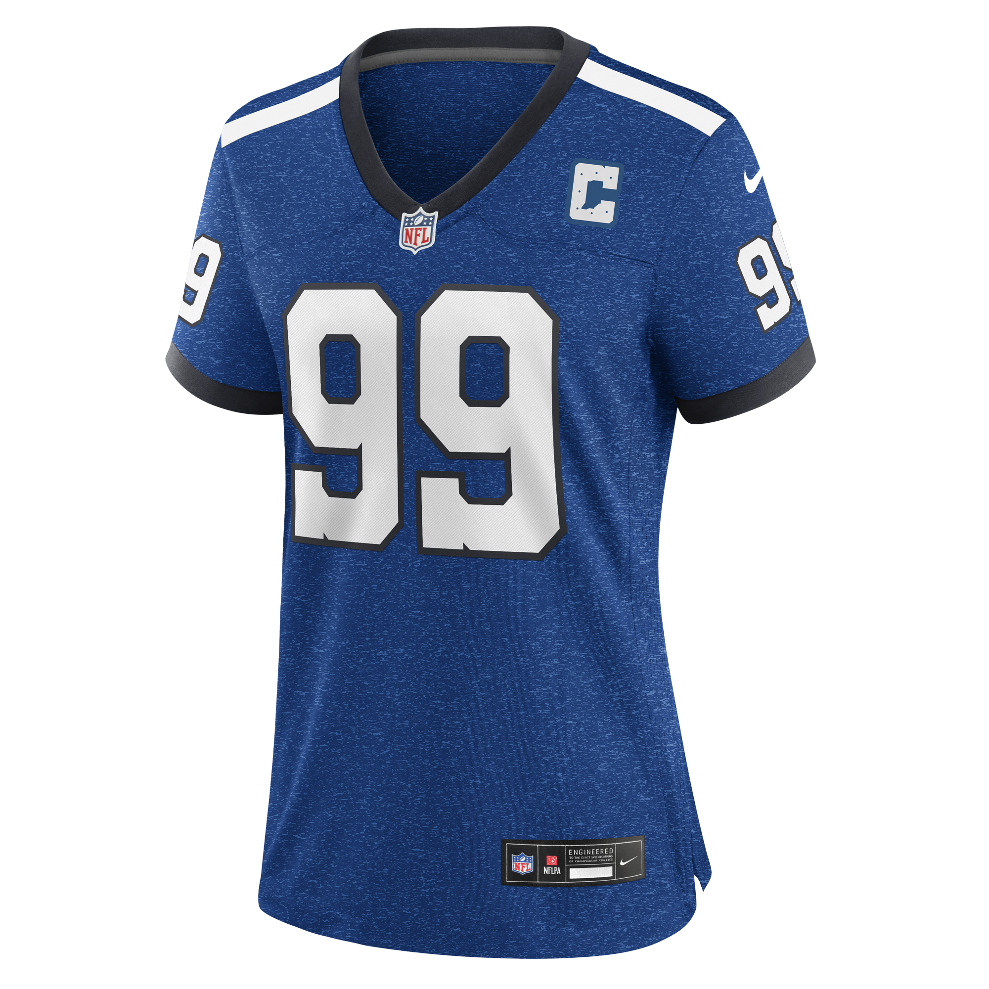 Women's Nike DeForest Buckner Royal Indianapolis Colts Indiana Nights Alternate Game Jersey - Image 6