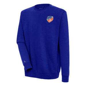 Men's Antigua Blue FC Cincinnati Victory Pullover Sweatshirt